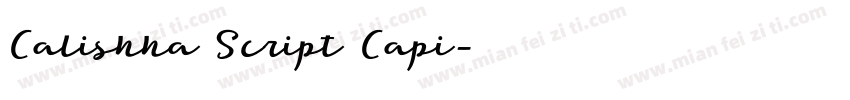 Calishha Script Capi字体转换